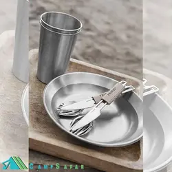 قاشق چنگال چاقو کوهنوردی پریموس مدل CampFire Cutlery - کمپ سفر فروشگاه لوازم کوهنوردی