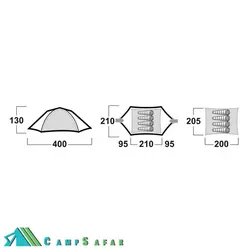 چادر کوهنوردی هاسکی HUSKY مدل BOYARD 4 PLUS - کمپ سفر فروشگاه کوهنوردی