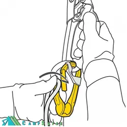 کارابین قرقره دار ساده پتزل مدل ROLLCLIP A - کمپ سفر فروشگاه لوازم کمپینگ و کوهنوردی