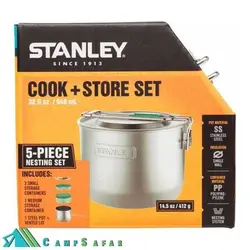ظروف کوهنوردی استنلی COOK+ STORE SET - کمپ سفر فروشگاه لوازم کمپ و کوهنوردی
