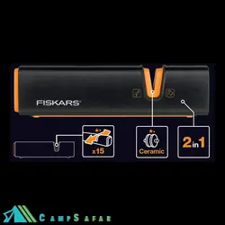 چاقو تیز کن Fiskars فیسکارس مدل XSharp - کمپ سفر فروشگاه لوازم کوهنوردی