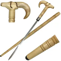 شمشیر مخفی عصایی کله قوچی