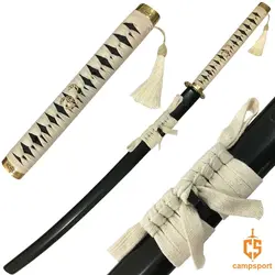 شمشیر کاتانا سامورایی فولاد دمشقی