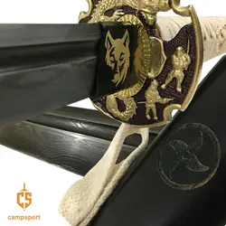 شمشیر کاتانا سامورایی فولاد دمشقی