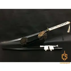 شمشیر کاتانا سامورایی فولاد دمشقی