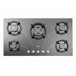 اجاق گاز صفحه ای استیل البرز مدل G-5958 i