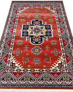 گبه ماشینی مینیاتور کاشان 400 شانه طرح پروا لاکی کد 205