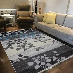 فرش فانتزی سبلان 340 شانه طرح برگ کد 422