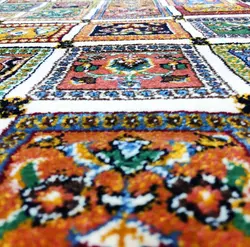 گبه ماشینی مینیاتور کاشان 400 شانه طرح تینا کد 461