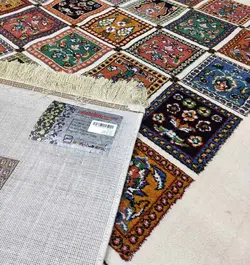 گبه ماشینی مینیاتور کاشان 400 شانه طرح تینا کد 461