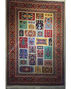 گبه ماشینی مینیاتور کاشان 400 شانه طرح نهال کرم کد 175