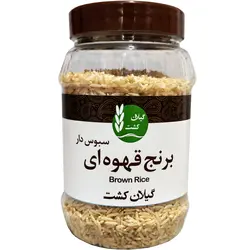 برنج قهوه ای سبوس دار گیلان کشت مقدار 500 گرم