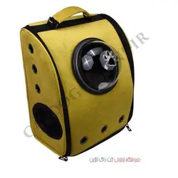 کوله حمل سگ و گربه طرح فضایی-کوله حباب دار طرح فضایی سایز2