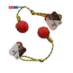 اسباب بازی سگ| توپ بنددار کد 37| پت شاپ کت داگ آنلاین