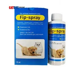 اسپری ضدکک و کنه سگ و گربه FIP SPRAY 125 |کت داگ انلاین