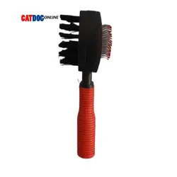 برس دوطرفه سگ و گربه با 2 سوی متفاوت|پت شاپ کت داگ آنلاین