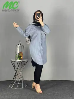 مانتو دخترانه جدید اسپرت جلو بسته کد 1354 - مانتوسنتر