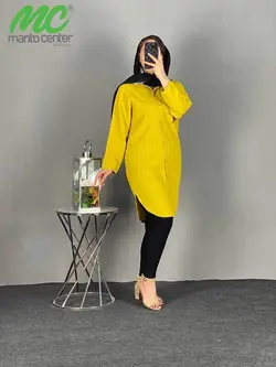 مانتو دخترانه جدید اسپرت جلو بسته کد 1354 - مانتوسنتر