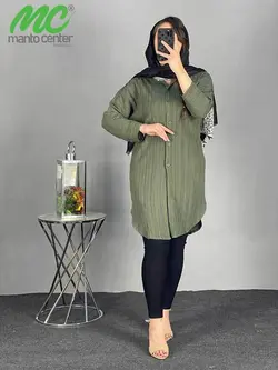 مانتو دخترانه جدید اسپرت جلو بسته کد 1354 - مانتوسنتر