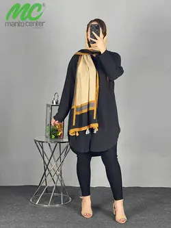 مانتو دخترانه جدید اسپرت جلو بسته کد 1354 - مانتوسنتر