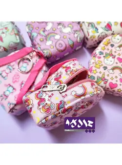 کیف هندزفری مخملی طرح کوله پشتی