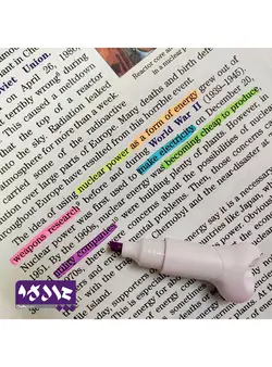 ماژیک هایلایتر طرح استخوان دارای ۶ رنگ