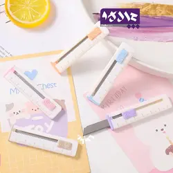 مینی کاتر خط کش دار پاستلی | جمع و جور با تیغه تیز - چالکو