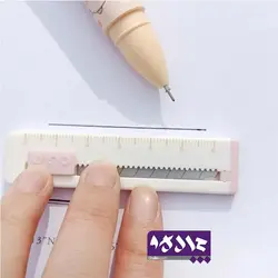 مینی کاتر خط کش دار پاستلی | جمع و جور با تیغه تیز - چالکو