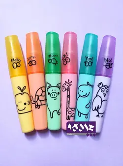 پک ماژیک هایلایتر پاستلی اسکول فنس