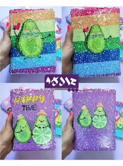 دفتر تمام پولک دو روی فانتزی