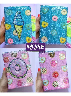 دفتر تمام پولک دو روی فانتزی