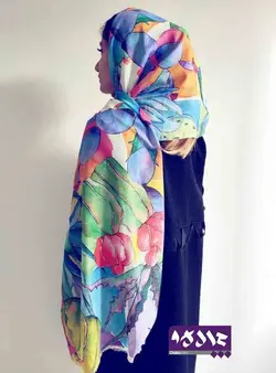 شال نخی طرح کاکتوس