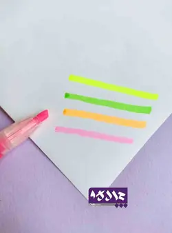 ماژیک هایلایتر با جوهر مایع (ایراد دار)