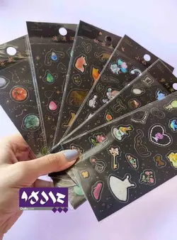 استیکر مشکی متالیک