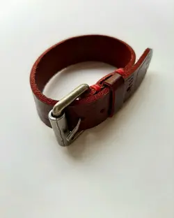 دستبند چرم ساده