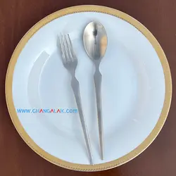 سرویس قاشق چنگال کامل مات پالرمو طرح پوردنونه - چنگالک
