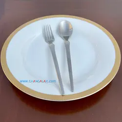 سرویس قاشق چنگال کامل مات پالرمو طرح پوردنونه - چنگالک