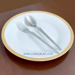 سرویس قاشق چنگال کامل مات پالرمو طرح پوردنونه - چنگالک
