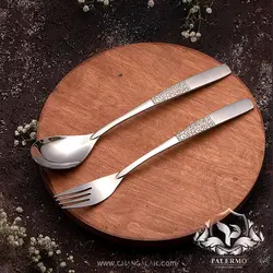 سرویس قاشق چنگال پالرمو براق طرح پوتنزا - چنگالک