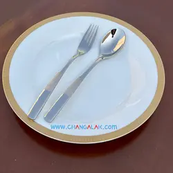 سرویس قاشق چنگال پالرمو براق طرح پوتنزا - چنگالک