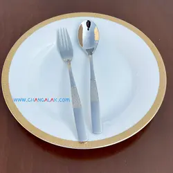 سرویس قاشق چنگال پالرمو براق طرح پوتنزا - چنگالک