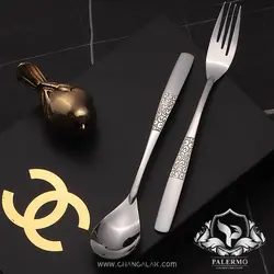 سرویس قاشق چنگال پالرمو براق طرح پوتنزا - چنگالک