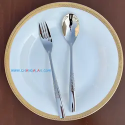 سرویس قاشق چنگال پالرمو براق طرح پوتنزا - چنگالک