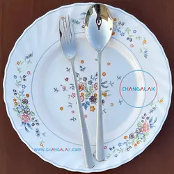 سرویس قاشق چنگال ماتُ براق فیلیکس طرح سالزبورک - چنگالک