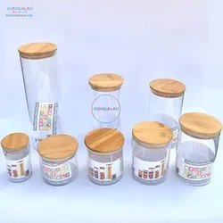 بانکه شیشه ای درب چوبی برند WESER - چنگالک