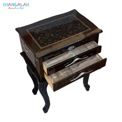 کنسول چوبی پایه دار سرویس قاشق چنگال ATC - چنگالک