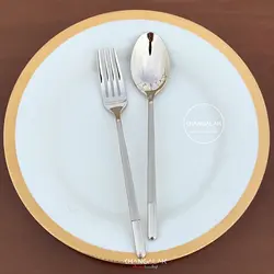 سرویس قاشق چنگال ماتُ براق فیلیکس طرح بوکسبورگ - چنگالک