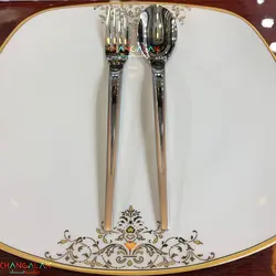 سرویس قاشق چنگال ماتُ براق طرح فرایبورگ - چنگالک