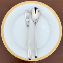 سرویس قاشق چنگال ورسا براق طرح موندرکویین - چنگالک