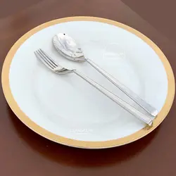 سرویس قاشق چنگال ورسا براق طرح موندرکینگن - چنگالک